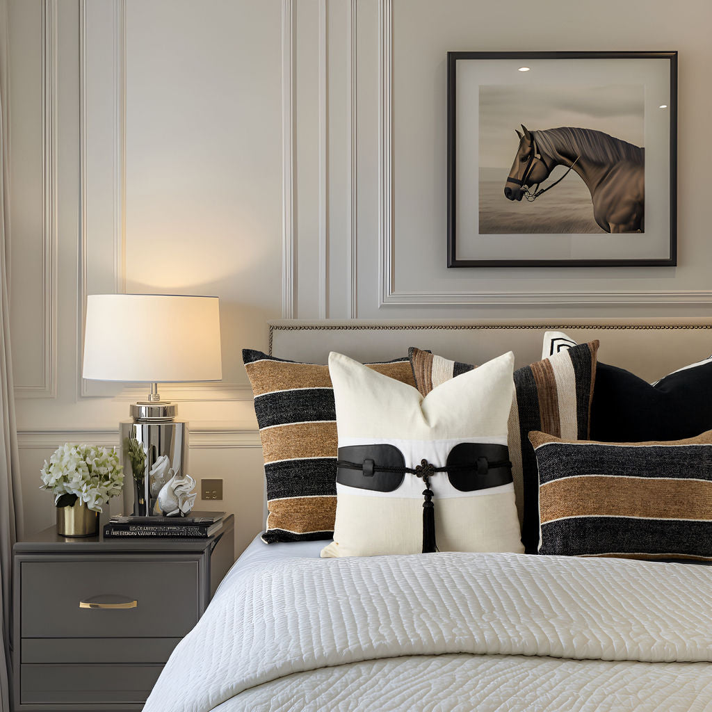 Porto Stripe Cushion 30x50cm (RRP $99) - Image 2