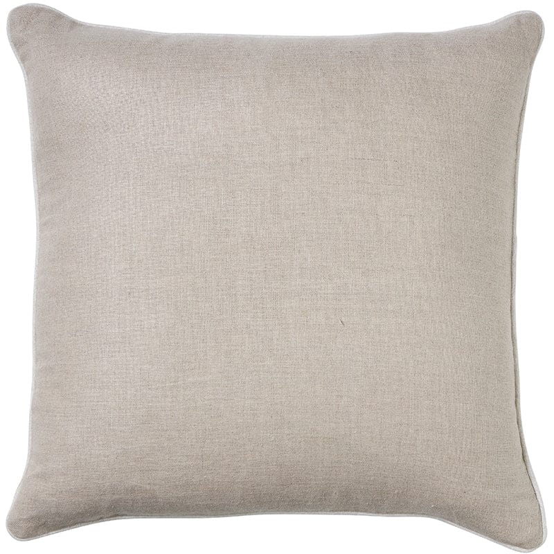 Linen Sand Piping Cushion 50x50cm (RRP $89)