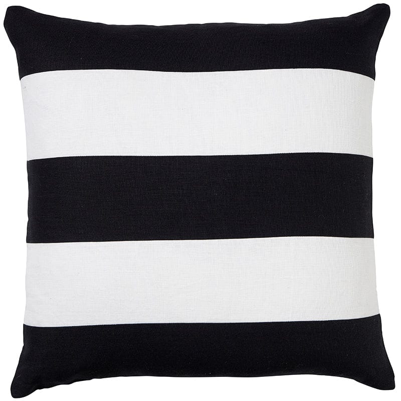 Linen Stripe Black Cushion 50x50cm (RRP $89)