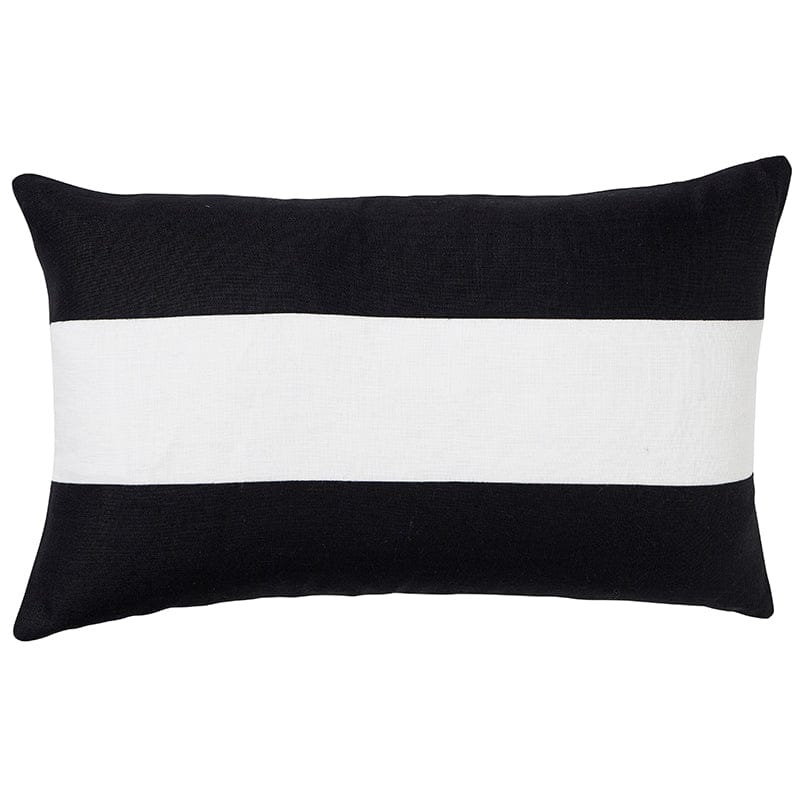 Linen Stripe Black Cushion 30x50cm (RRP $79)