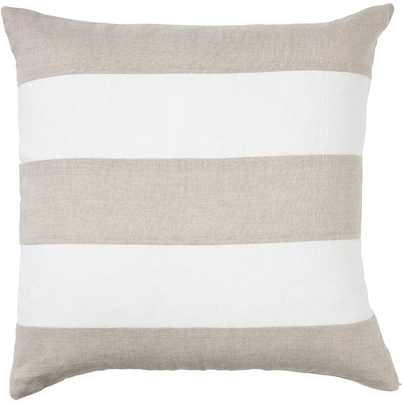 Linen Stripe Sand Cushion 50x50cm (RRP $89)