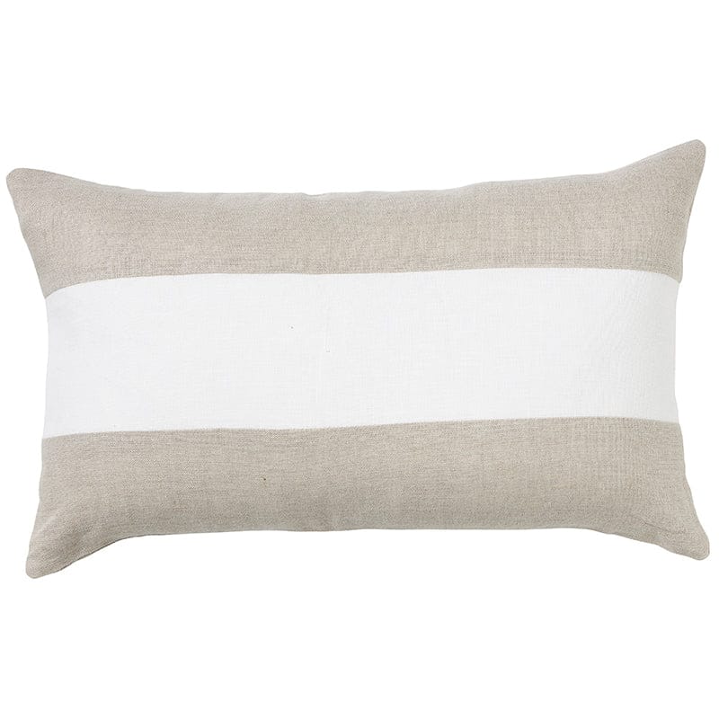 Linen Stripe Sand Cushion 30x50cm (RRP $79)
