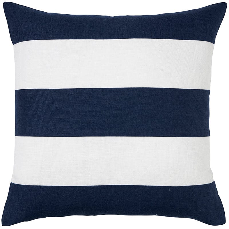 Linen Stripe Navy Cushion 50x50cm (RRP $89)