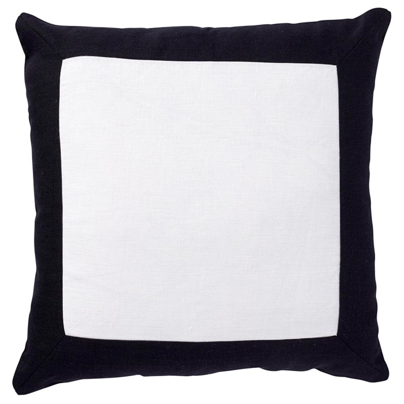 Linen Border Black Cushion 50x50cm (RRP $89)