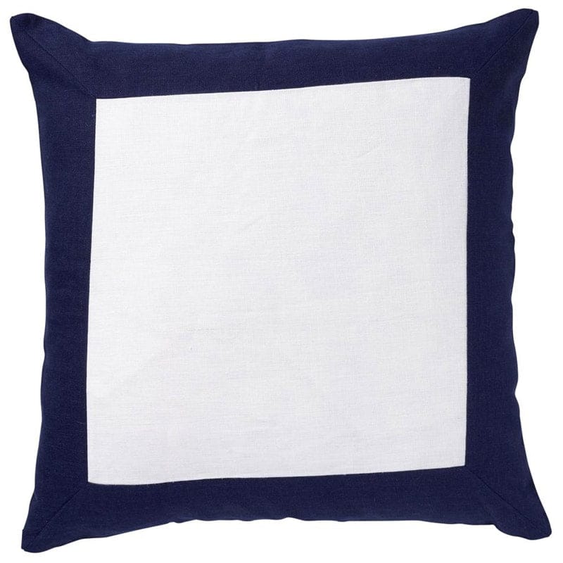 Linen Border Navy Cushion 50x50cm (RRP $89)