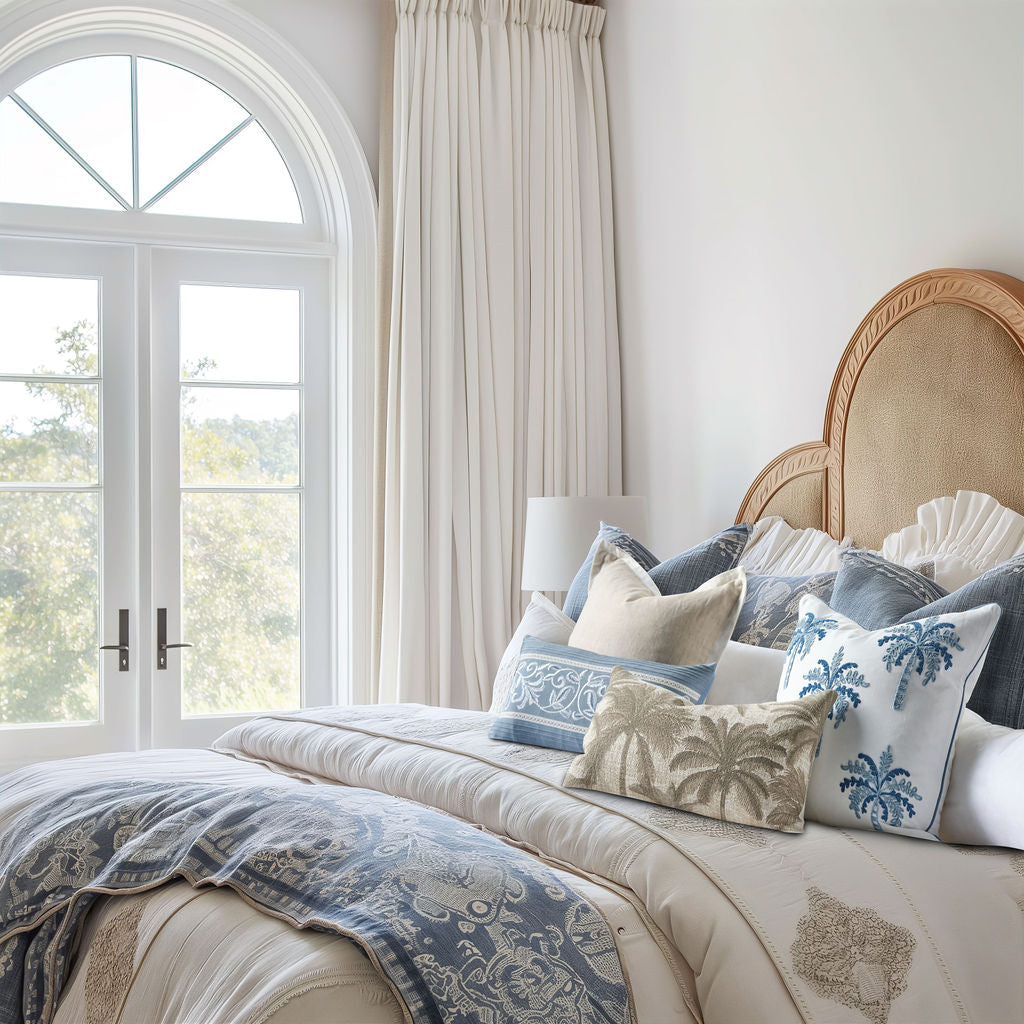 Provincial Blue Cushion 30x50cm (RRP $79) - Image 2