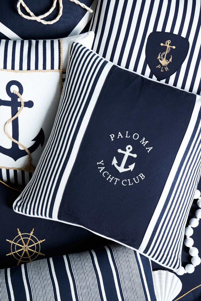 Nautical Stripes Cushion 55x55cm (RRP $79) - Image 2