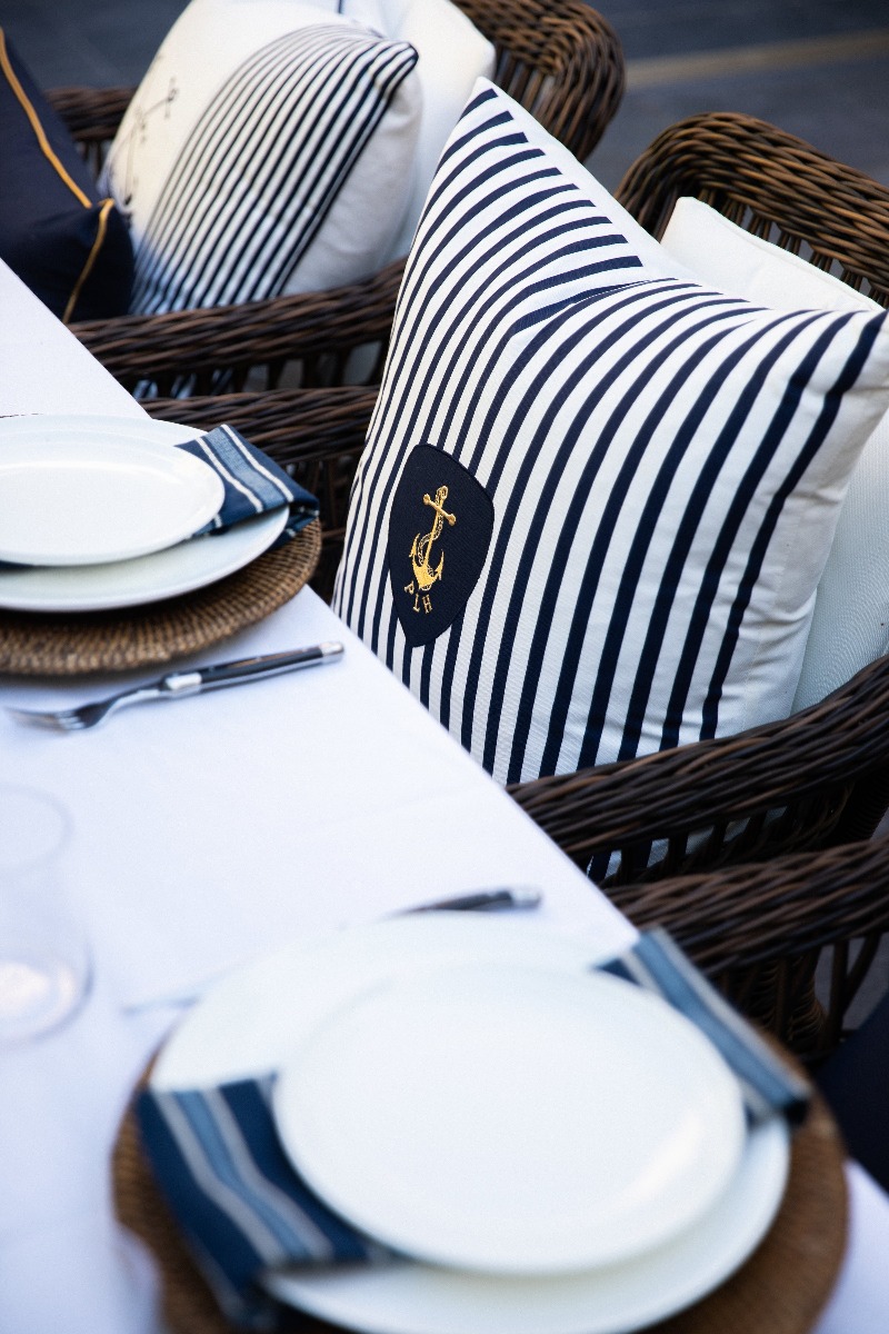 Nautical Stripes Cushion 55x55cm (RRP $79) - Image 4
