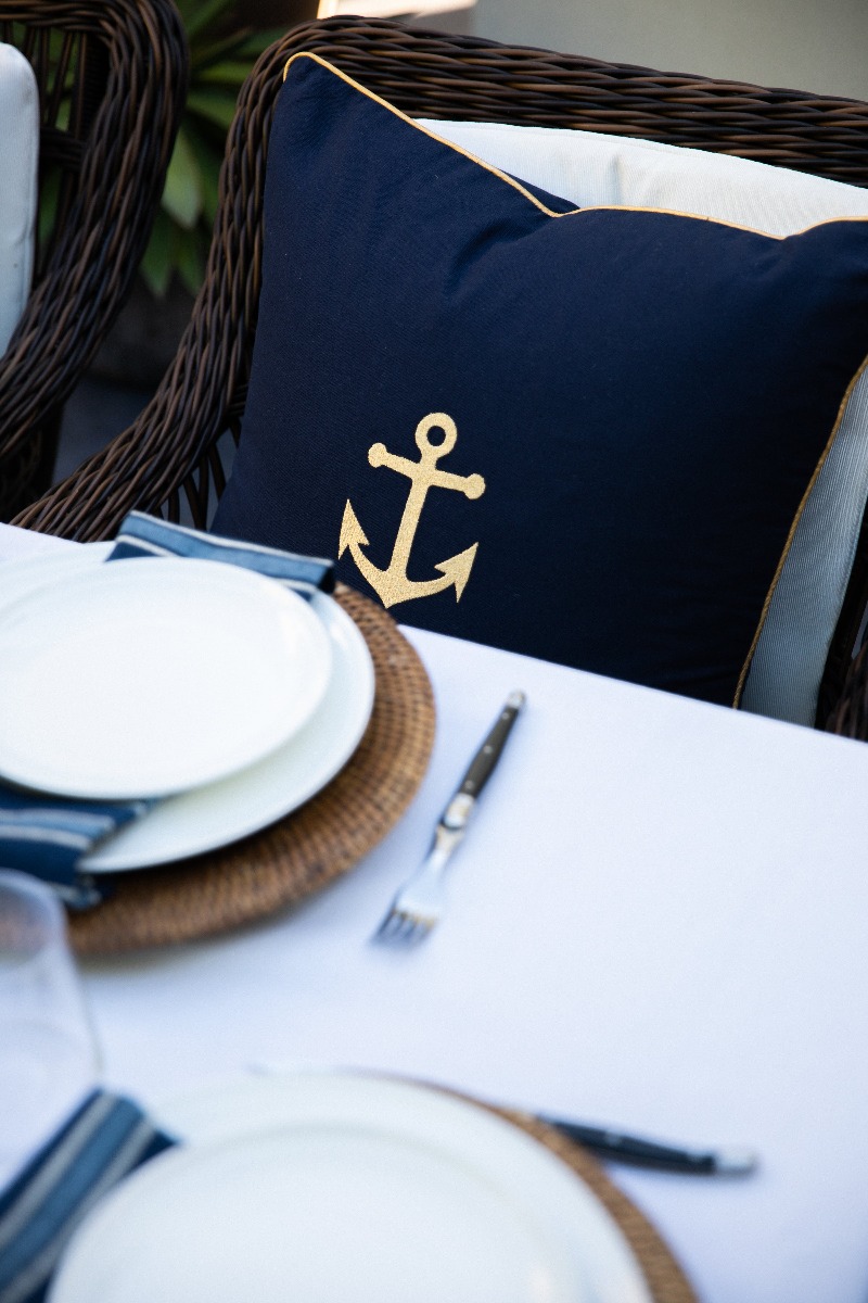 Nautical Anchor Cushion 50x50cm (RRP $54.78) - Image 2