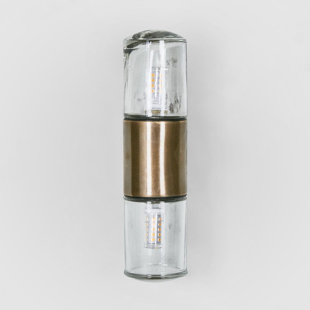 Plover Outdoor Wall Light Antique Brass, D 9cm W 5cm H 20cm (RRP $349) - Image 2