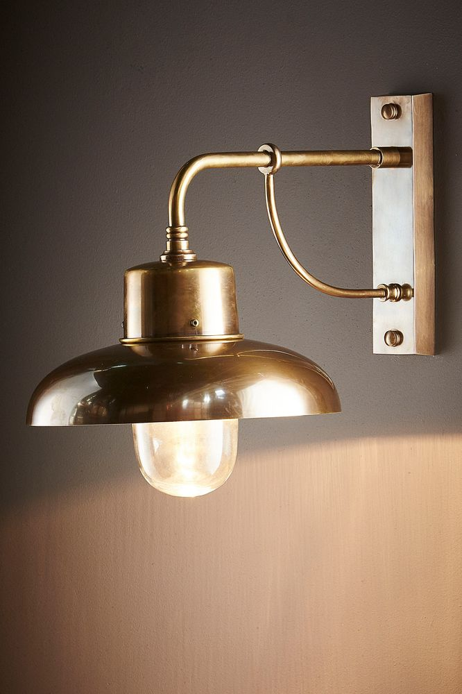 Bridgewater Outdoor Wall Light Brass (RRP $869)