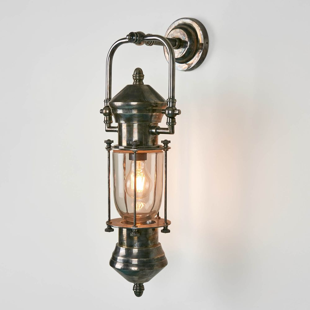 Lisbon Outdoor Wall Light Antique Silver (RRP $979)