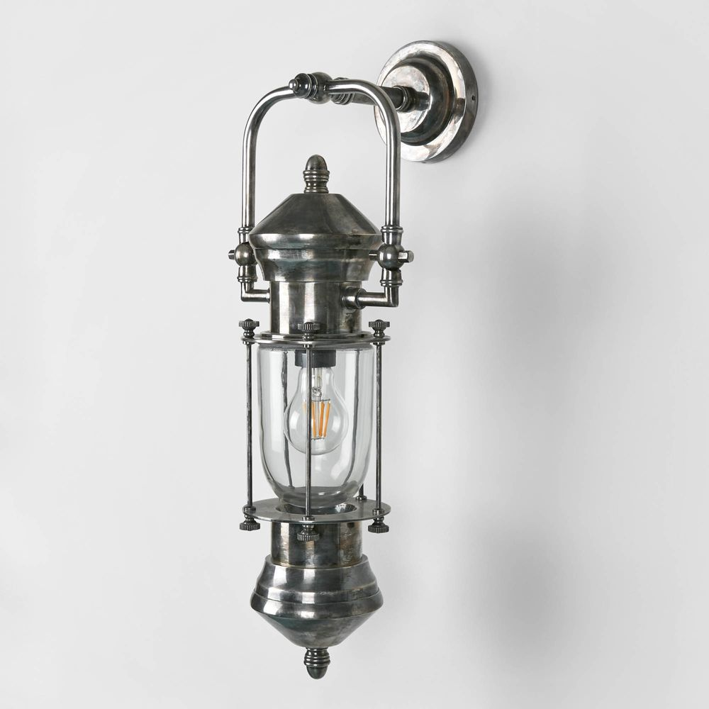 Lisbon Outdoor Wall Light Antique Silver (RRP $979) - Image 3