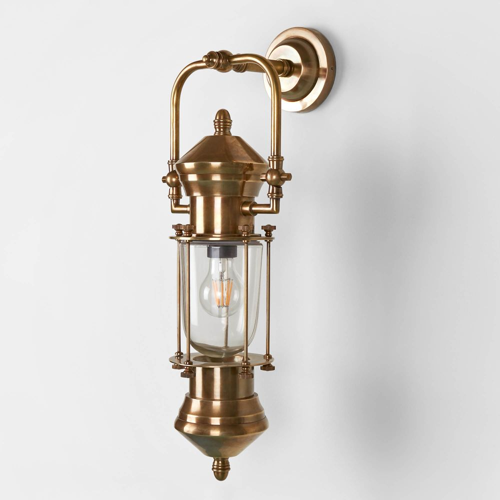 Lisbon Outdoor Wall Light Antique Brass (RRP $979) - Image 3