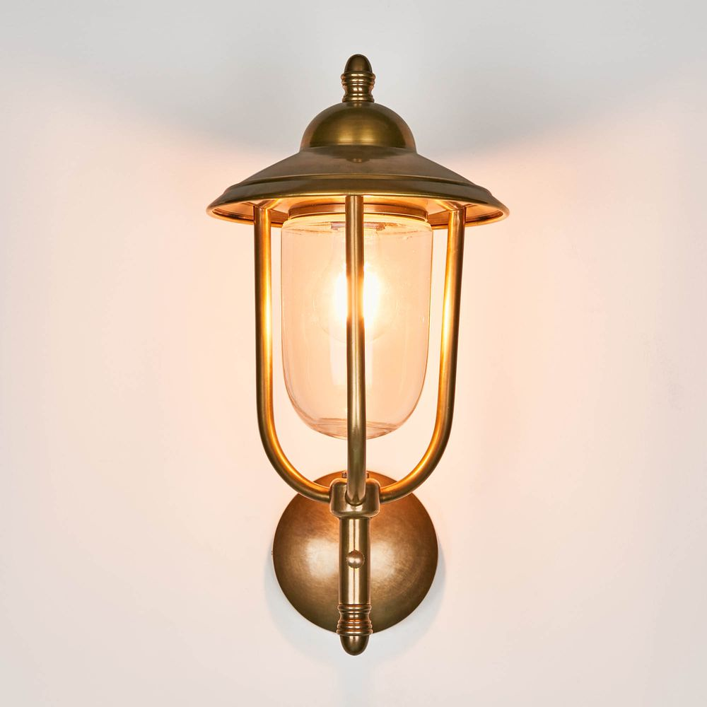 Pier Outdoor Wall Light Antique Brass (RRP $649) - Image 2