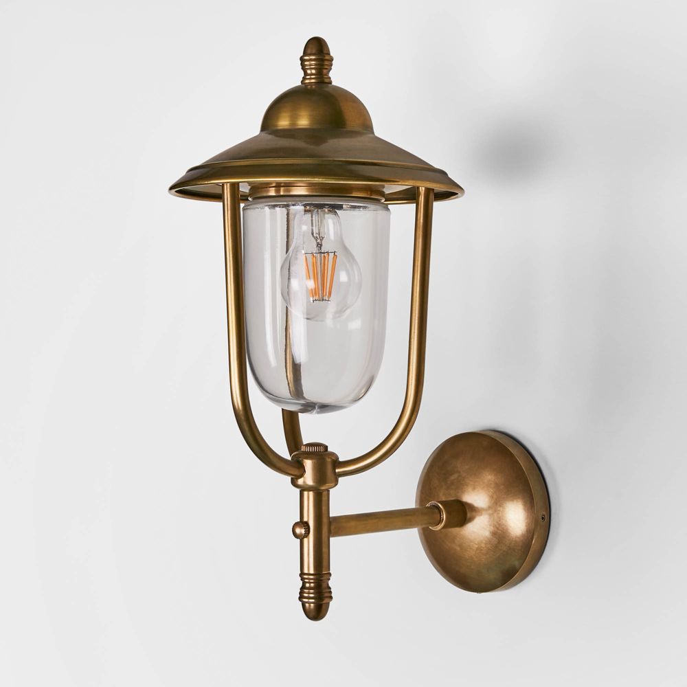 Pier Outdoor Wall Light Antique Brass (RRP $649) - Image 3