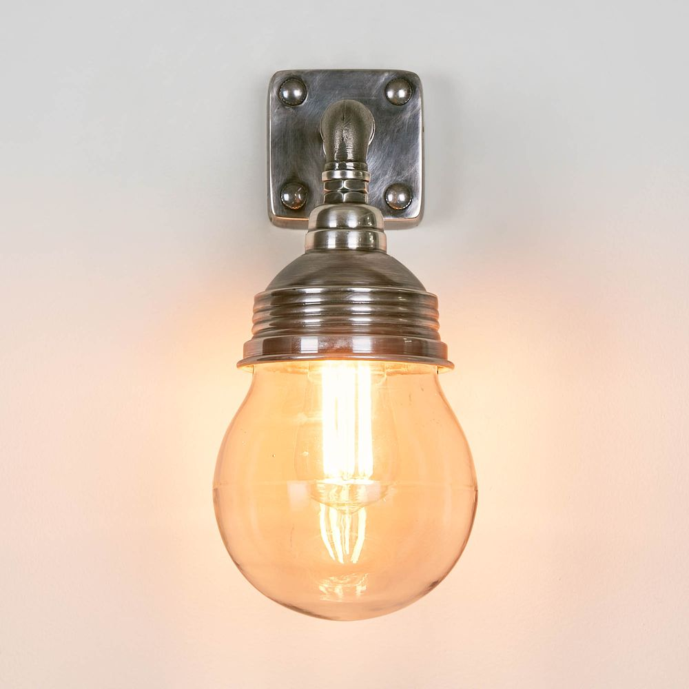 Dover Outdoor Wall Light Antique Silver (RRP $290) - Image 3