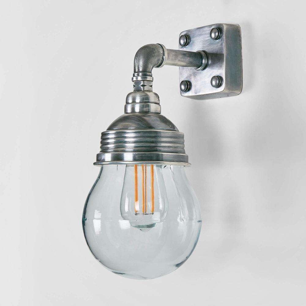 Dover Outdoor Wall Light Antique Silver (RRP $290) - Image 4