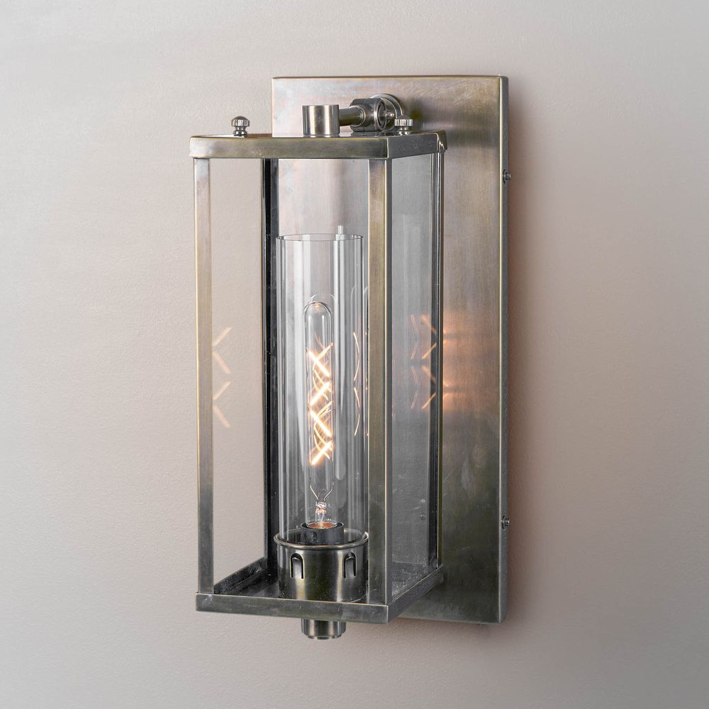 Pavillion Outdoor Wall Light Antique Silver (RRP $1375)