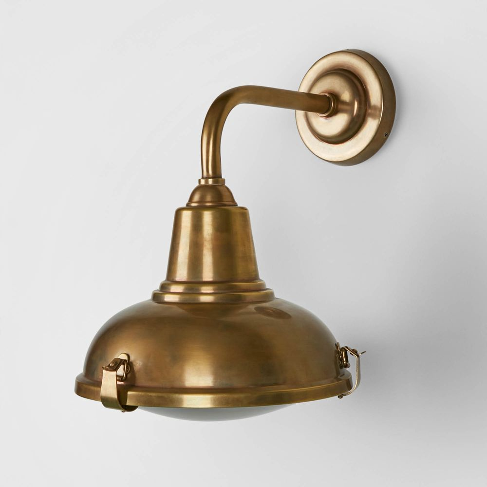 Catalina Outdoor Wall Light Antique Brass (RRP $715) - Image 3