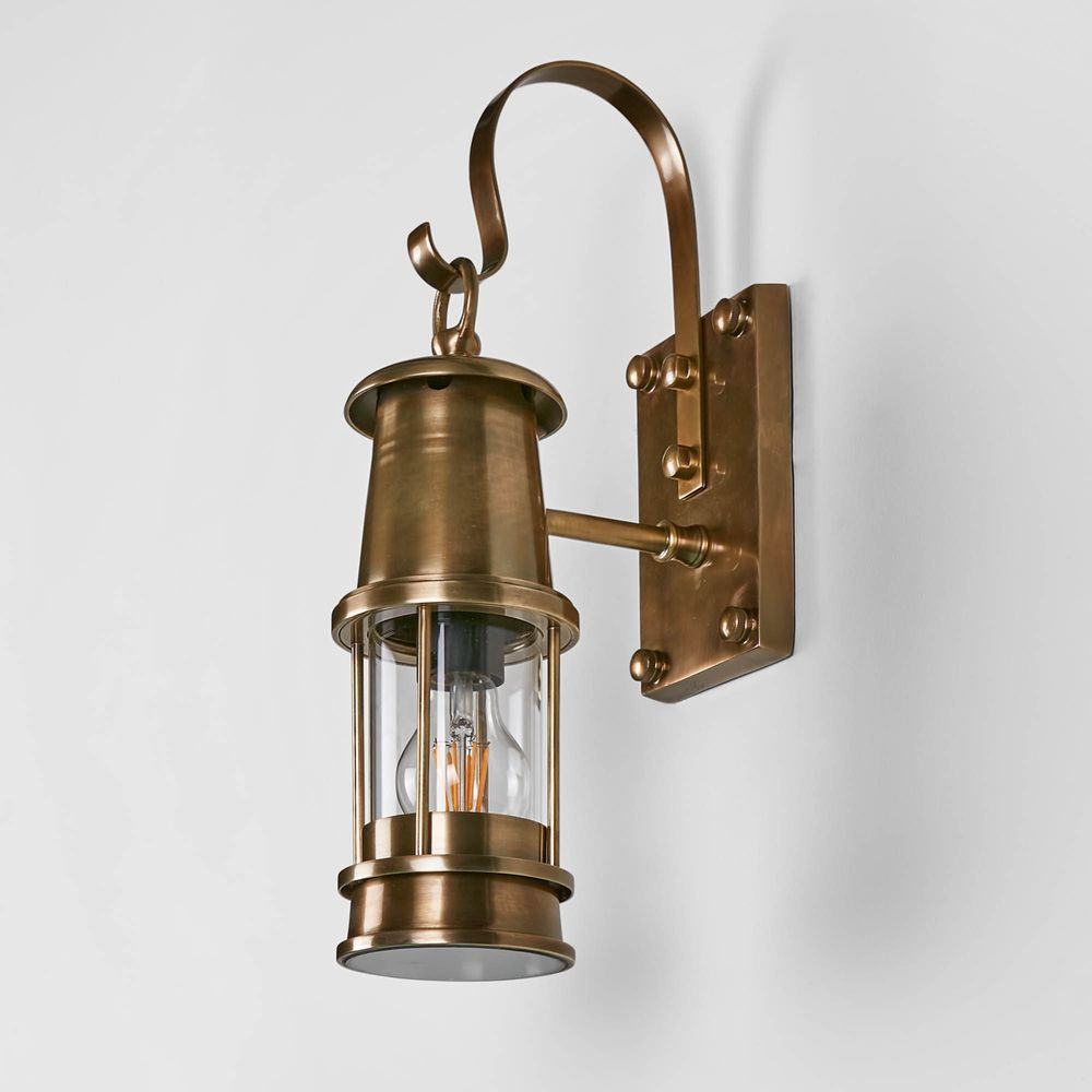 Liberty Outdoor Wall Light Antique Brass (RRP $869) - Image 3