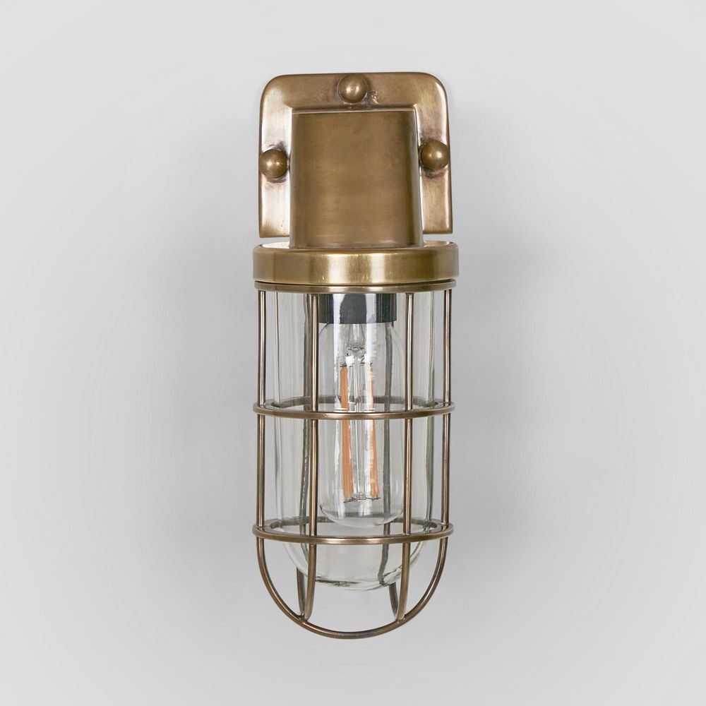 Royal London Outdoor Wall Light Antique Brass (RRP $572) - Image 2