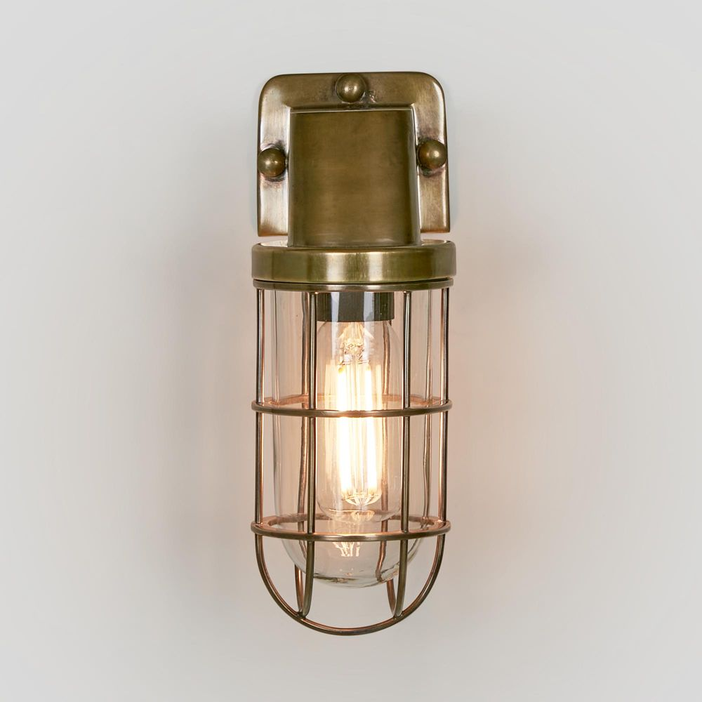 Royal London Outdoor Wall Light Antique Brass (RRP $572) - Image 3