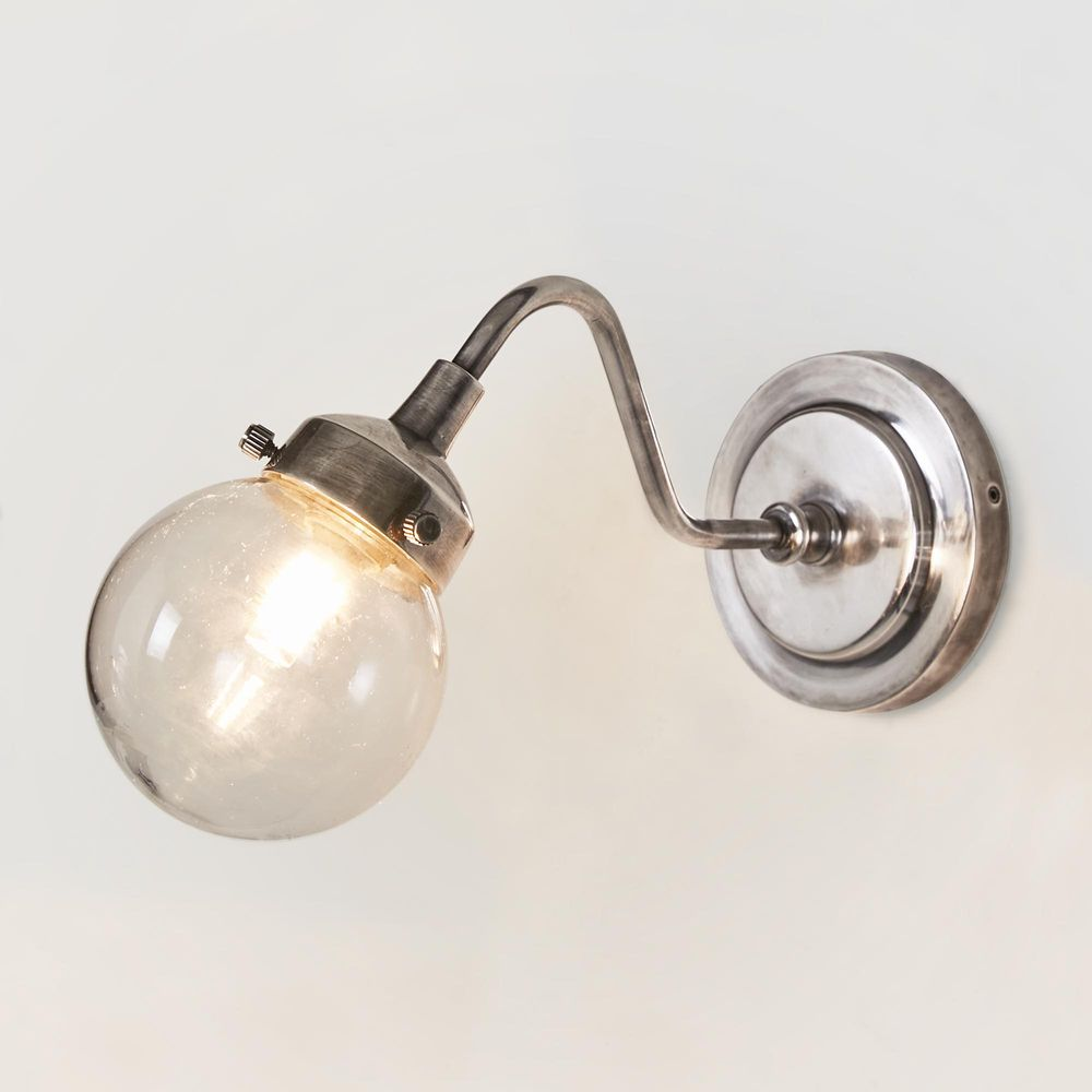 Beacon Outdoor Wall Lamp Antique Silver (RRP $352)