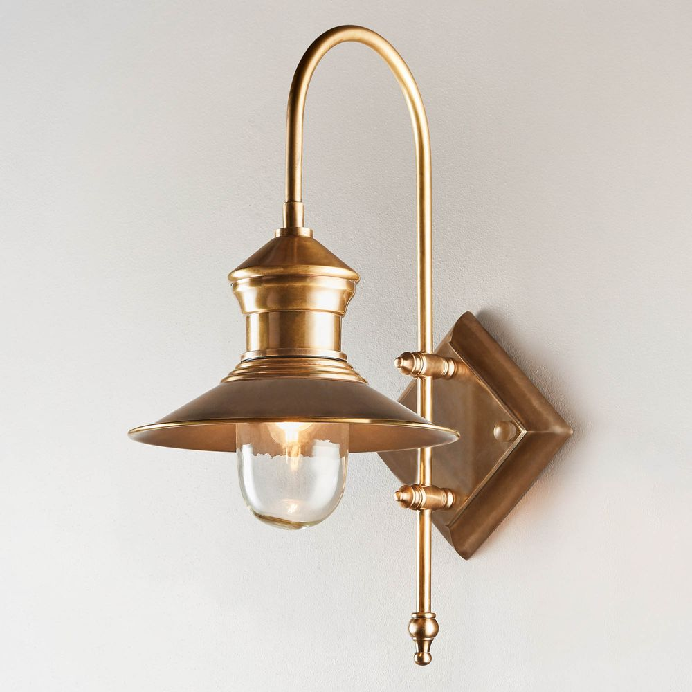 St James Outdoor Wall Light Antique Brass (RRP $990)