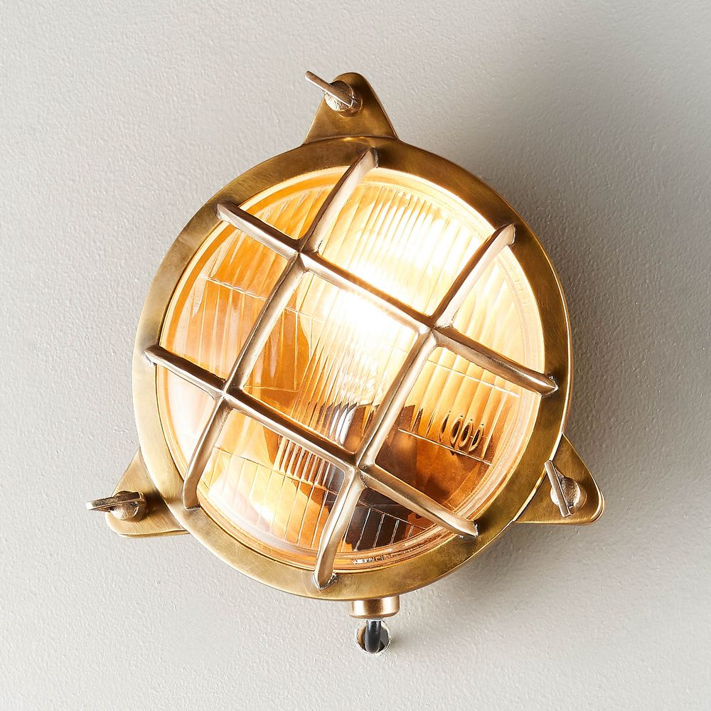 Palmerston Outdoor Wall Light Brass (RRP $415.80)