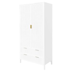 Santorini Wardrobe in White, W 100cm D 50cm H 180cm (RRP $2999)