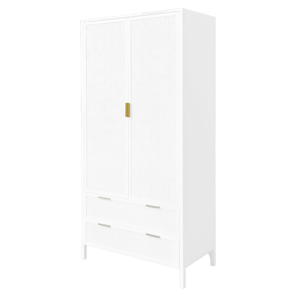 Santorini Wardrobe in White, W 100cm D 50cm H 180cm (RRP $2999)