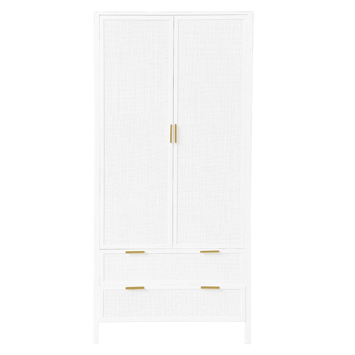 Santorini Wardrobe in White, W 100cm D 50cm H 180cm (RRP $2999) - Image 2