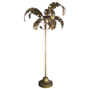 Azalea Floor Lamp Gold, L 87cm W 95cm H 173cm (RRP $549)