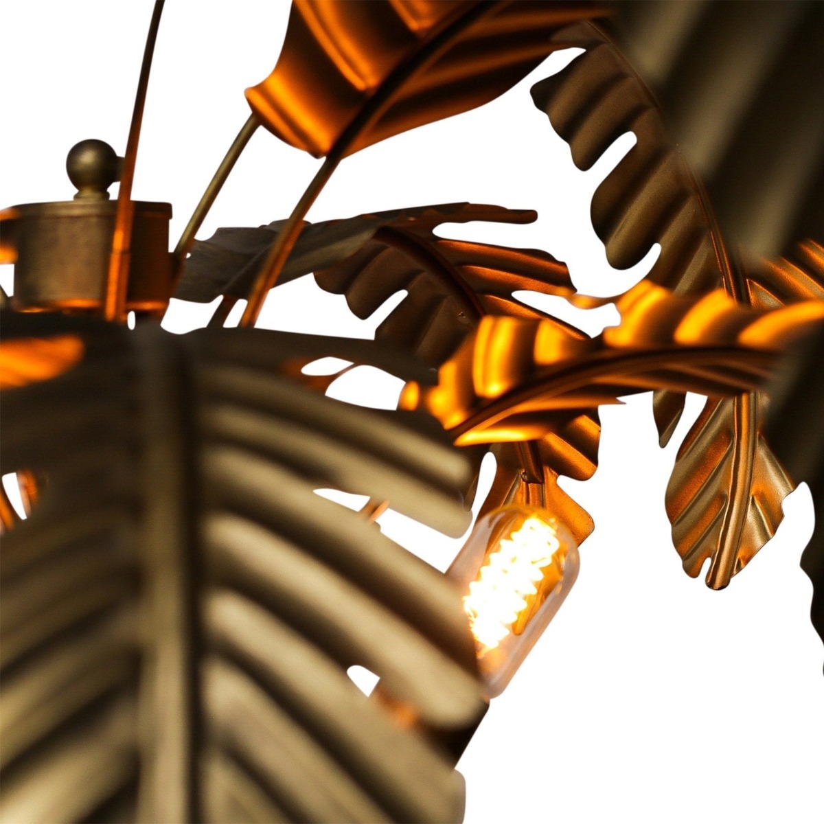 Azalea Floor Lamp Gold, L 87cm W 95cm H 173cm (RRP $549) - Image 5