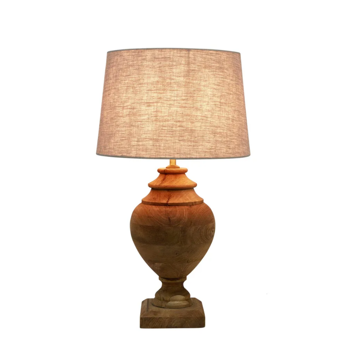 Amphora Table Lamp Base Small Dark Natural (RRP $399)