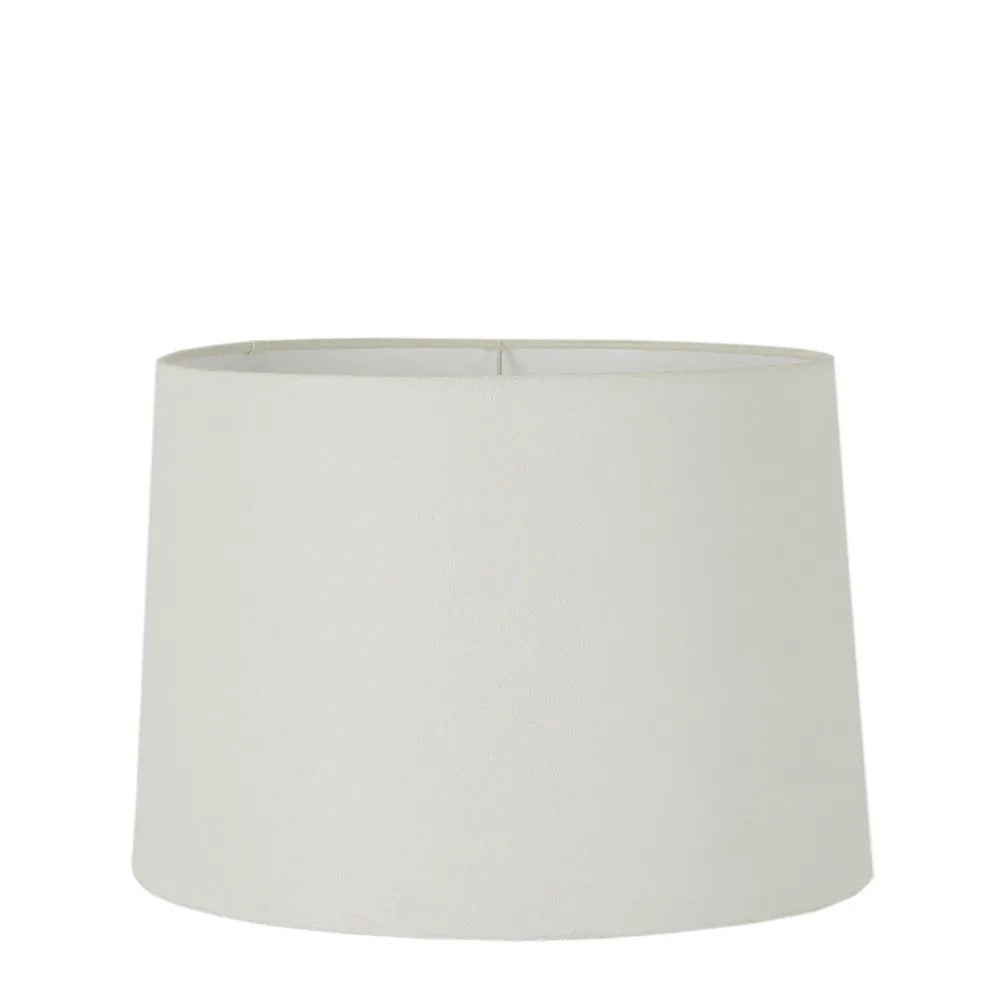 Linen Drum Lamp Shade Large Ivory (RRP $149)