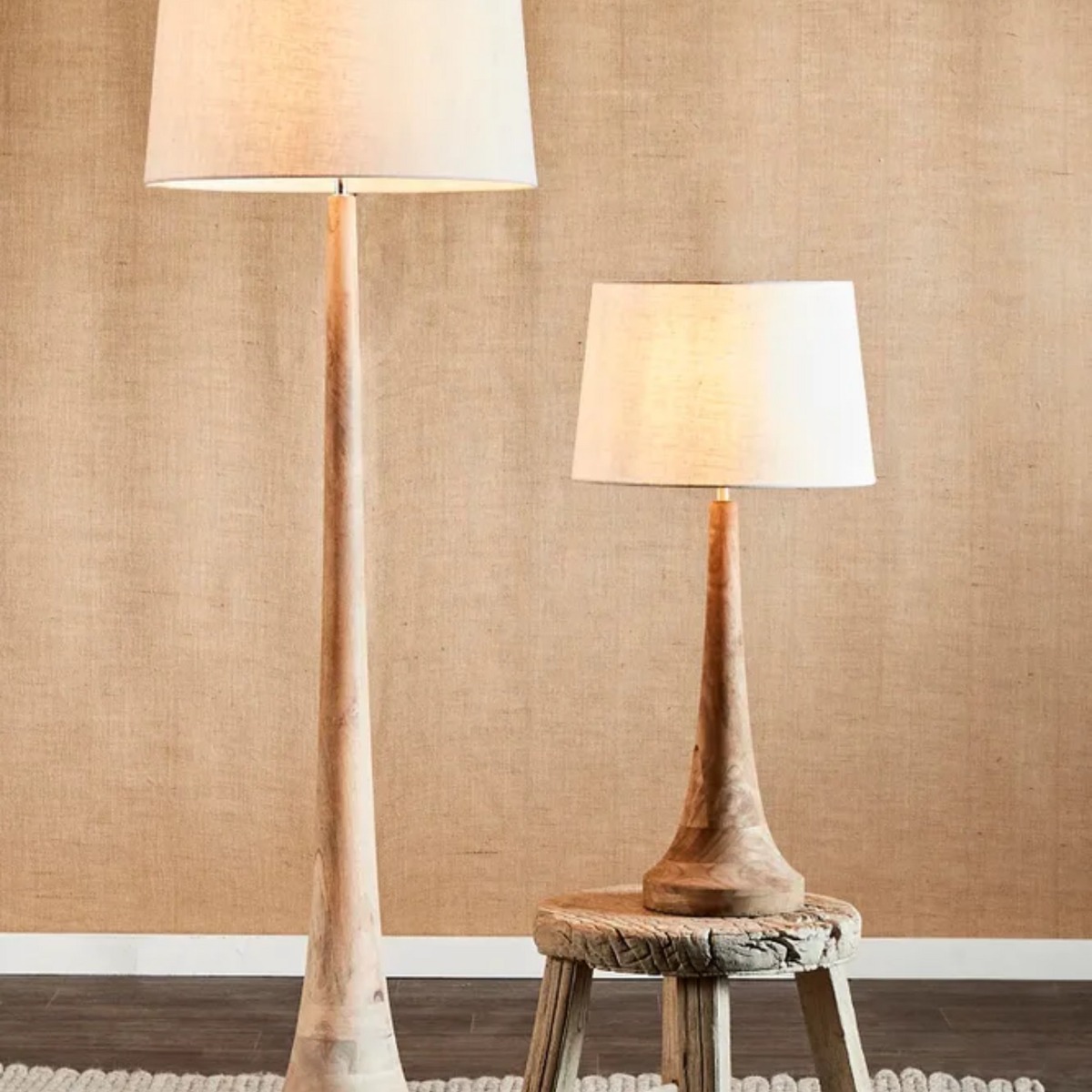 Lancia Table Lamp Base Small Light Natural (RRP $439) - Image 5