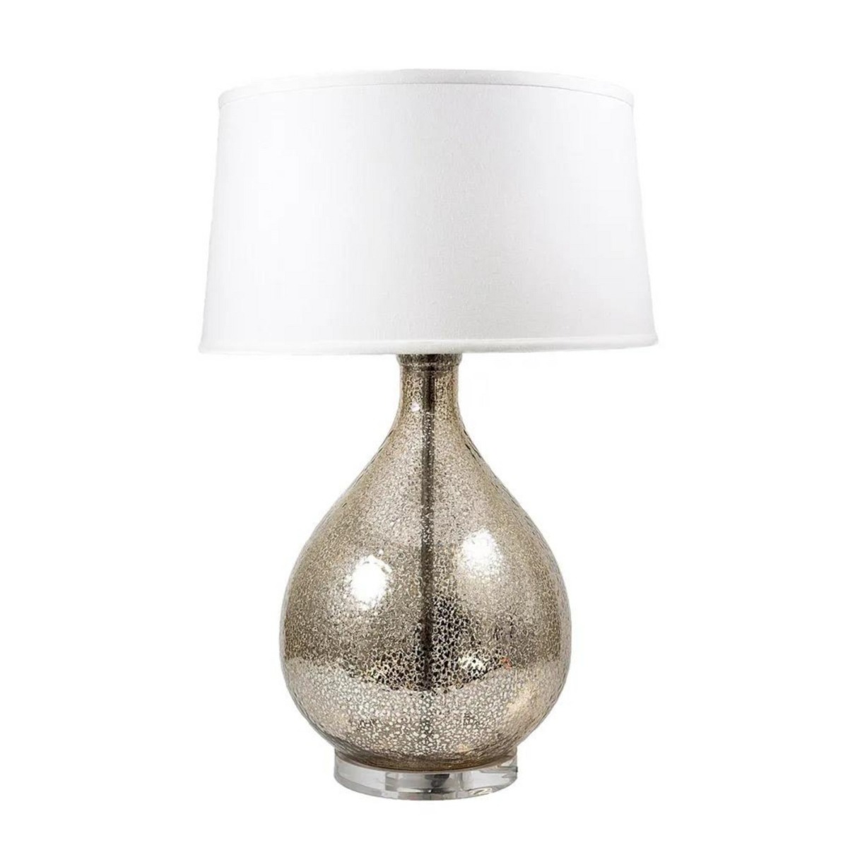 Halifax Table Lamp with Linen Shade Silver (RRP $559)