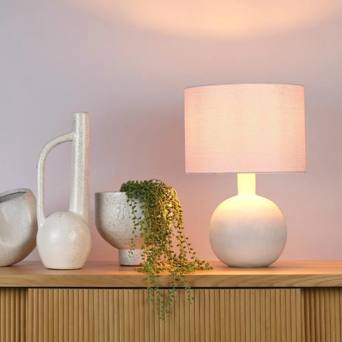Esta Lamp Small White (RRP $179) - Image 3