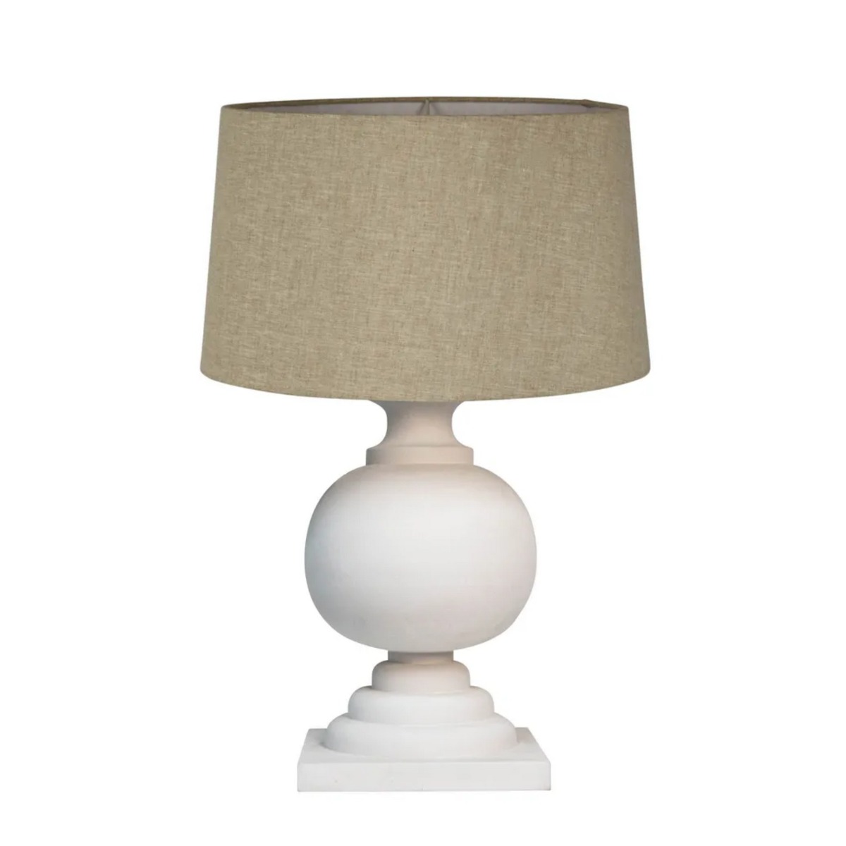 Coach Table Lamp Base White - Base Only (RRP $599)