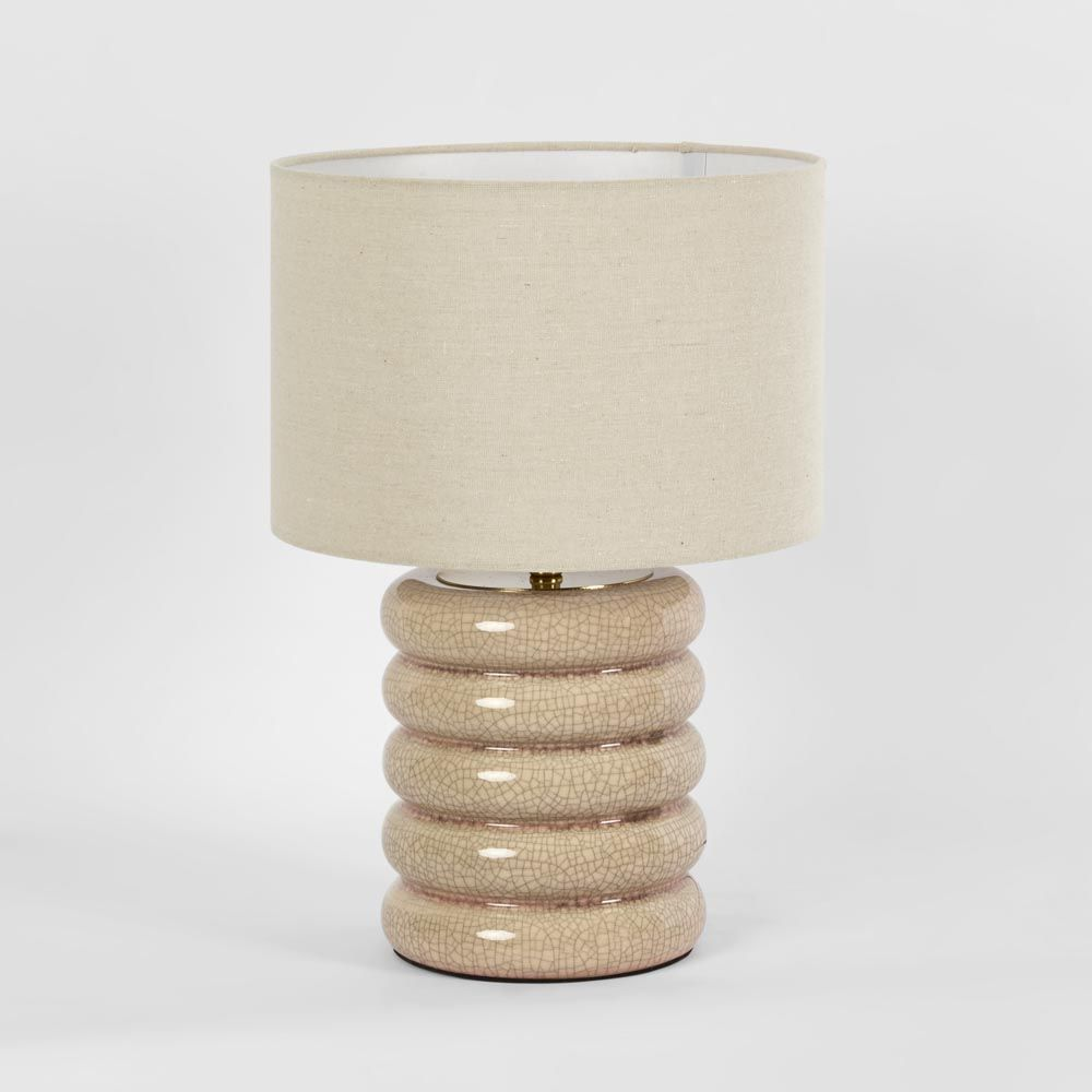 Bentley Taupe Table Lamp & Linen Shade (RRP $217.80) - Image 3
