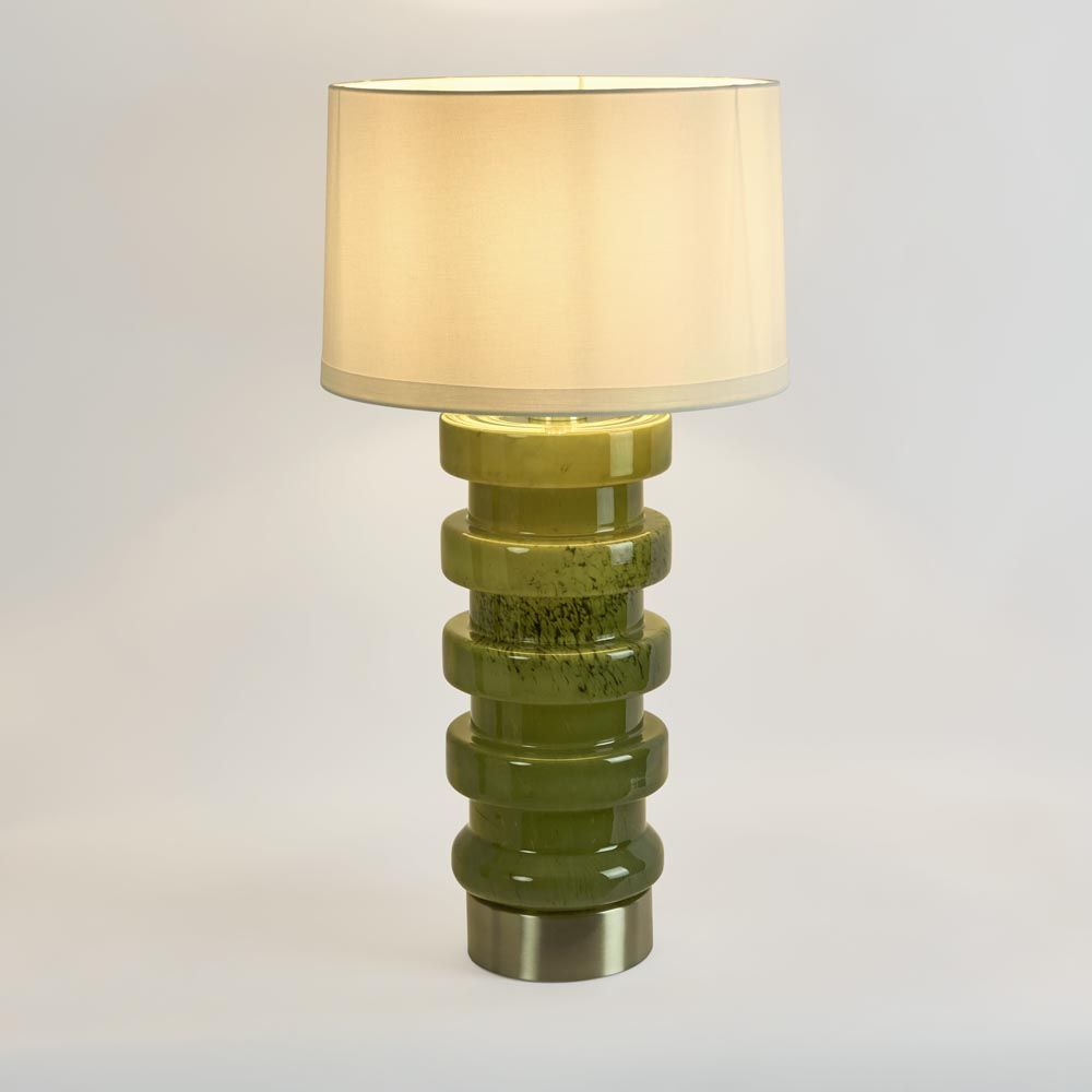 Grace White Table Lamp & Linen Shade (RRP $396) - Image 3