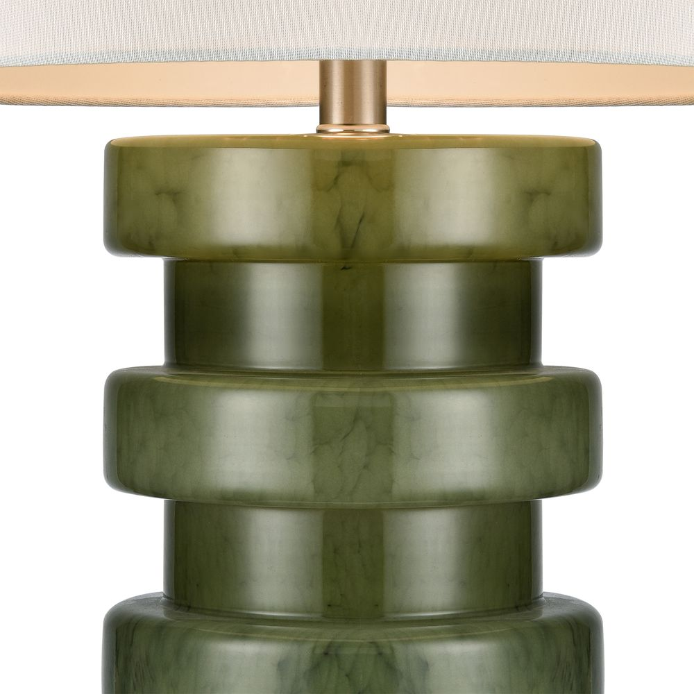 Grace White Table Lamp & Linen Shade (RRP $396) - Image 5