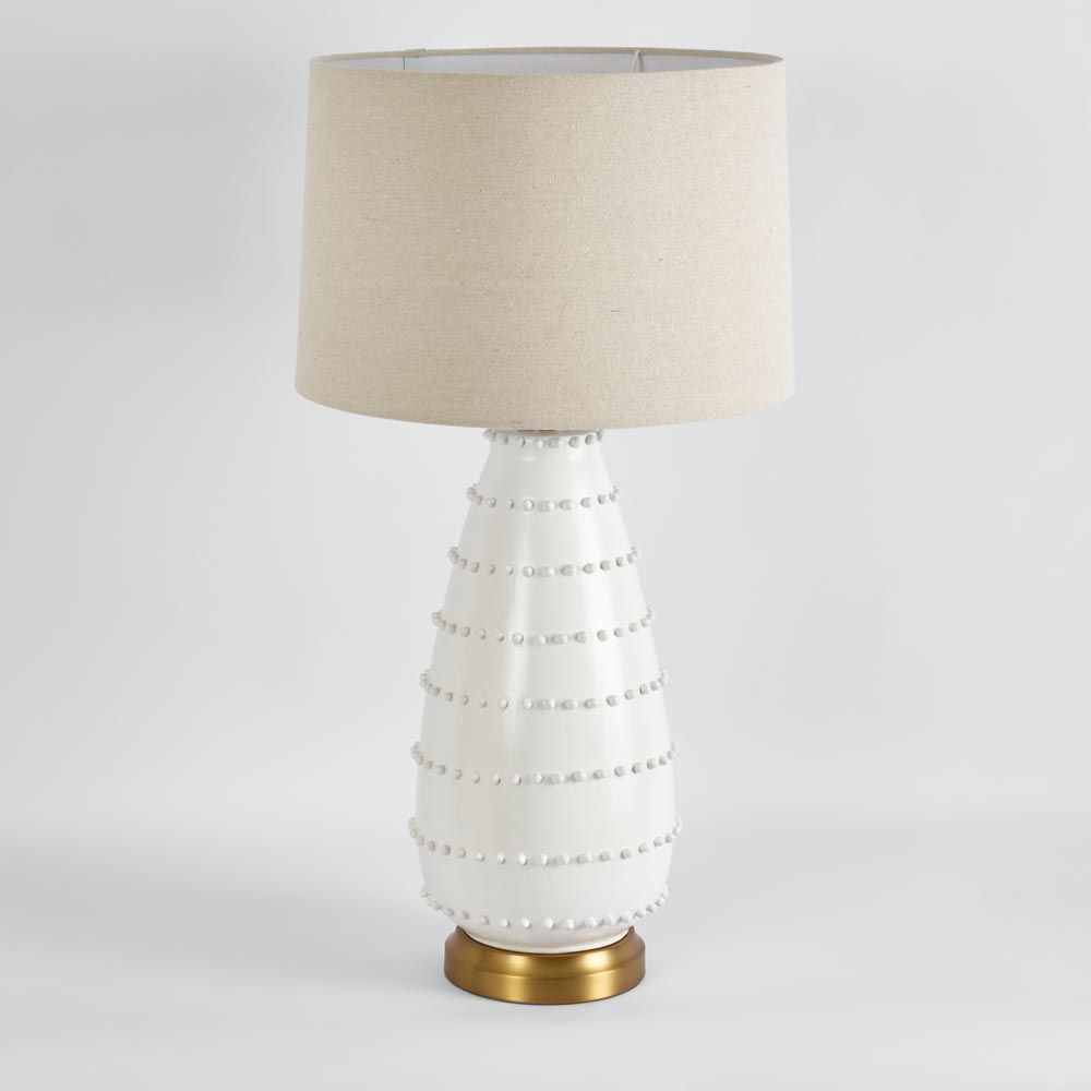 Grace White Table Lamp & Linen Shade (RRP $396) - Image 6