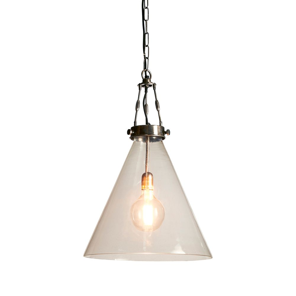 Gadsden Ceiling Pendant Large Silver (RRP $1210)