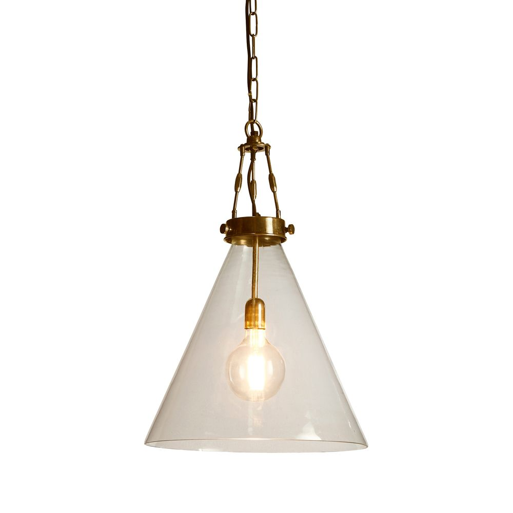Gadsden Ceiling Pendant Large Brass (RRP $1210)