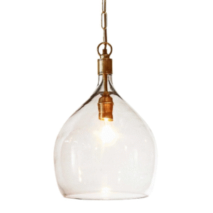 Omega Ceiling Pendant Antique Brass (RRP $605)