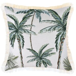 wp-image-tigress-51785.jpg Outdoor Cushion Coastal Fringe Palm Tree Paradise White 45cm x 45cm