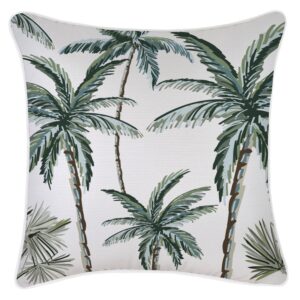 wp-image-tigress-51788.jpg Outdoor Cushion With Piping Palm Tree Paradise White 45cm x 45cm